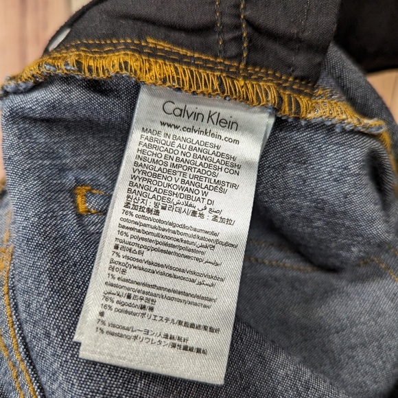 Calvin Klein Ankle Jeggings dark denim stretchy size 4 NWOT - Picture 5 of 6